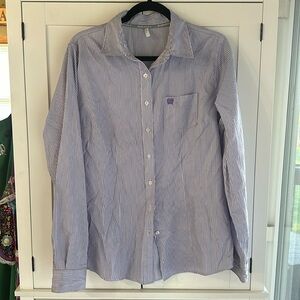 Cinch Women’s Tencel button down shirt. Purple. Size XL